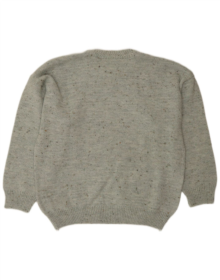 South Coast Herren-Pullover mit Rundhalsausschnitt, Größe 52, groß, grau meliert