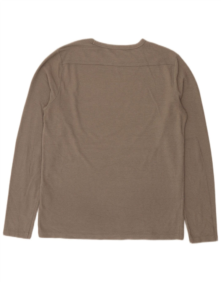 All Saints Herren-Oberteil, langärmelig, groß, grau, Polyester