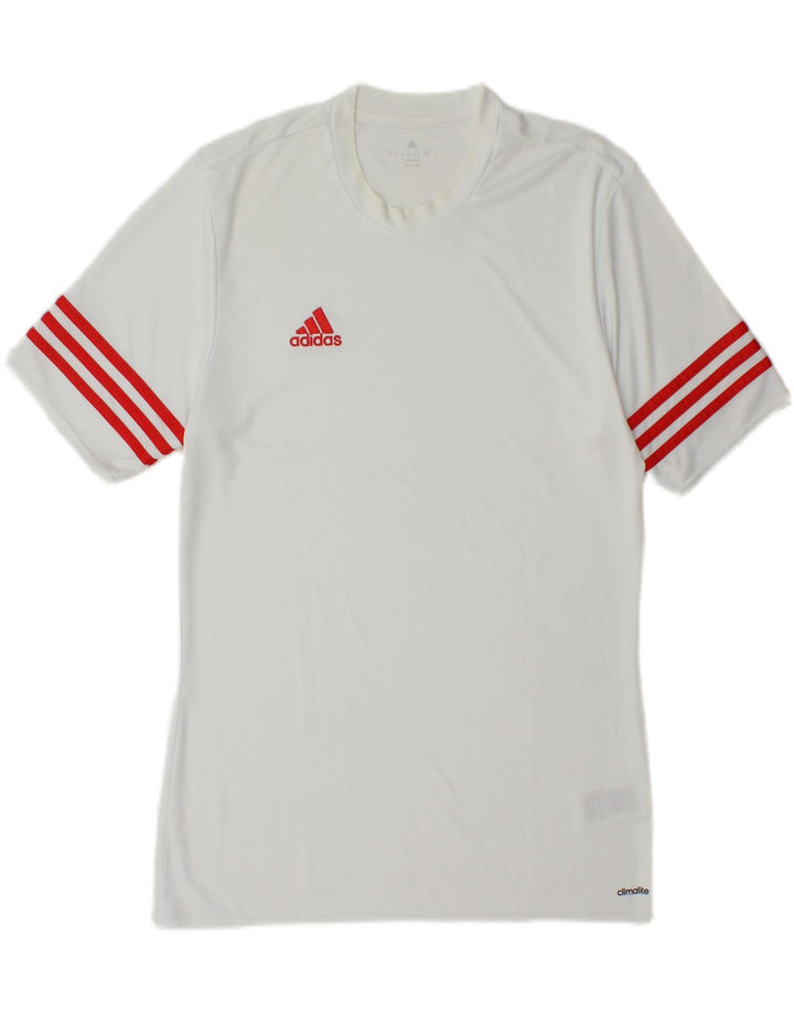 Adidas Herren Climalite T-Shirt Top Mittelweißes Polyester