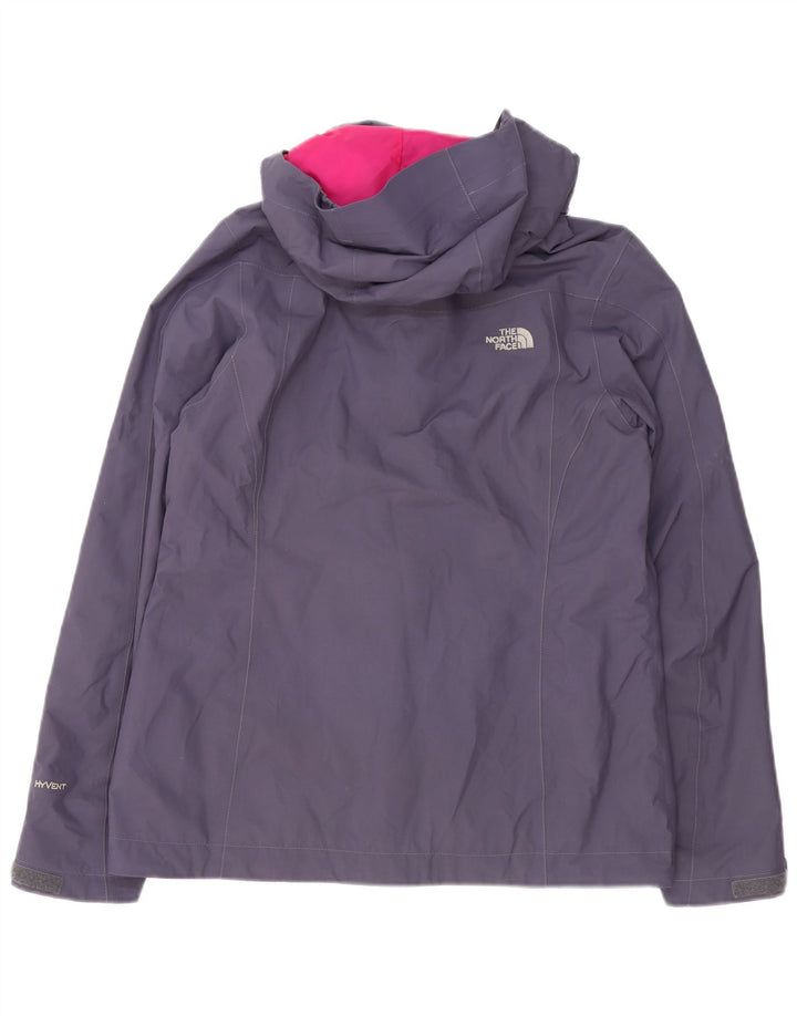 The North Face Damen-Regenjacke mit Kapuze, UK 12, mittelviolettes Nylon
