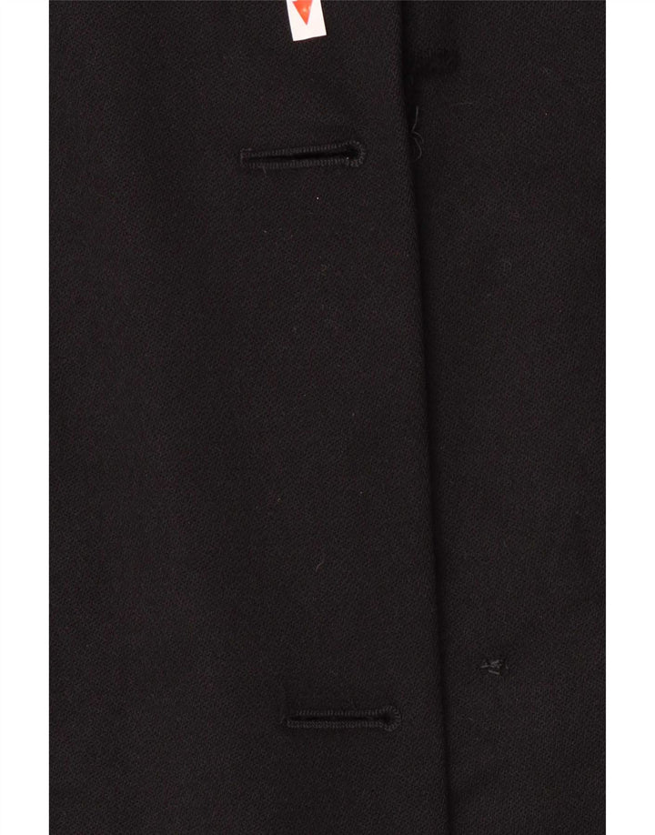 Moschino Damen Mantel UK 16 Large Schwarz