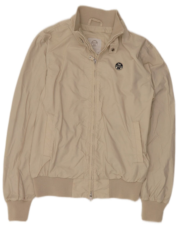 NORTH SAILS Damen Bomberjacke UK 10 Small Beige Polyamid