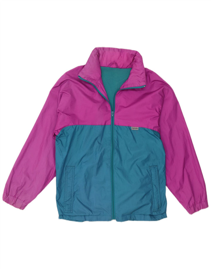Brugi Herren-Trainingsanzug mit Kapuze, Jacke, Mittelrosa, Farbblock