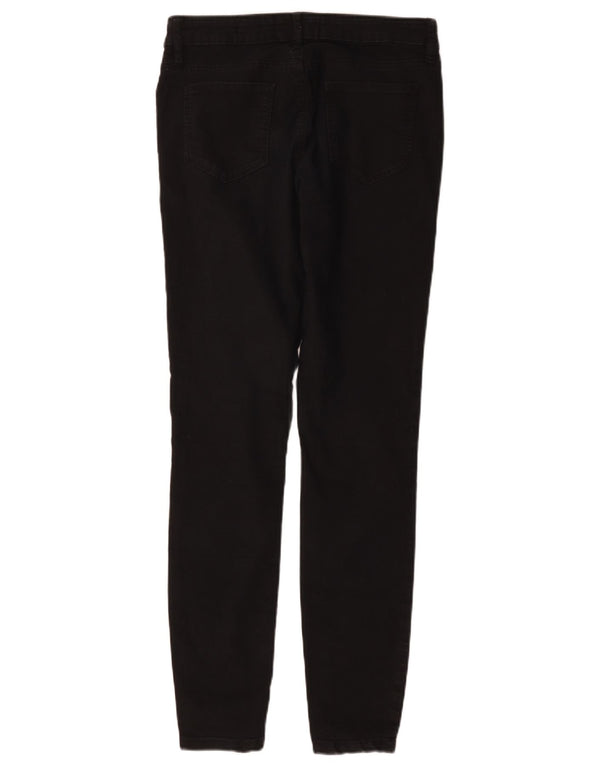 Fat Face Damen Jegging-Jeans UK 10 Small W30 L29 Schwarze Baumwolle