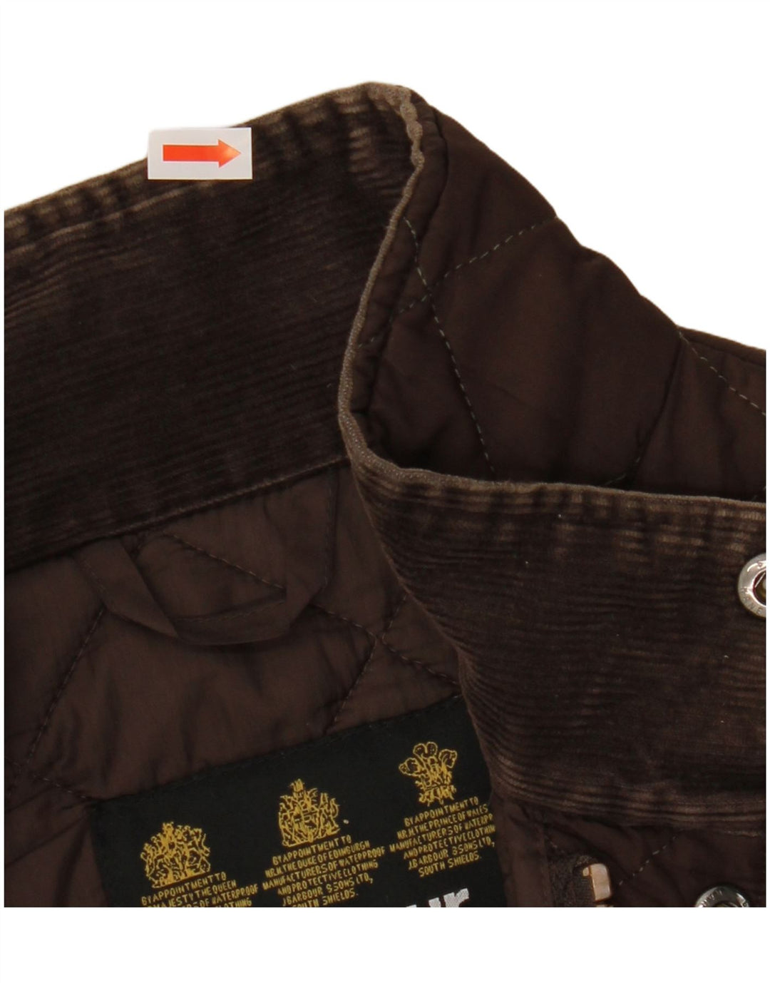 BARBOUR Herren Steppjacke UK 40 Large Braun Polyester