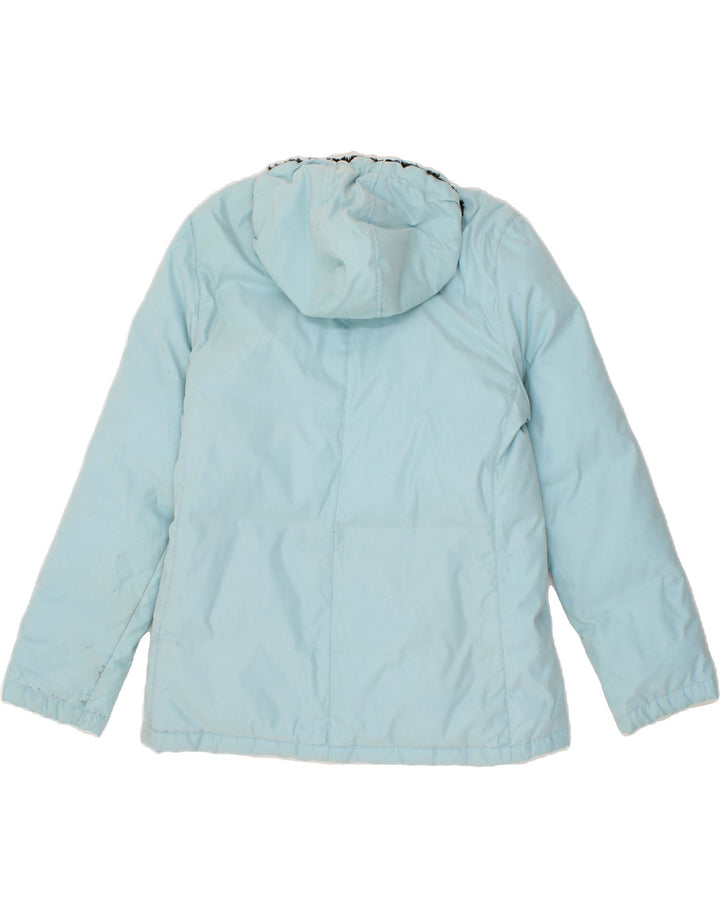 TOMMY HILFIGER Womens Hooded Padded Jacket UK 16 Large  Blue Polyester Vintage Tommy Hilfiger and Second-Hand Tommy Hilfiger from Messina Hembry 