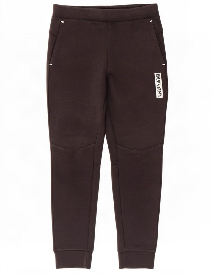 Calvin Klein Herren-Trainingsanzughose mit Grafik, Größe S, grau, Polyester