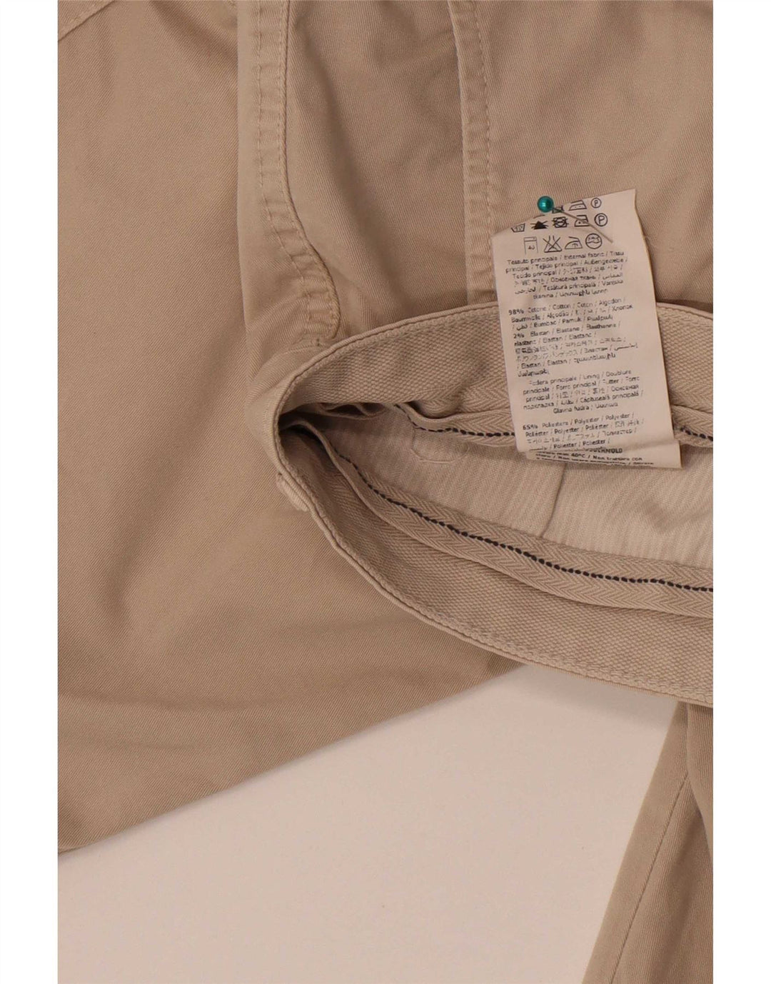 Liu Jo Herren Cargoshorts IT 46 Small W30 Beige Baumwolle