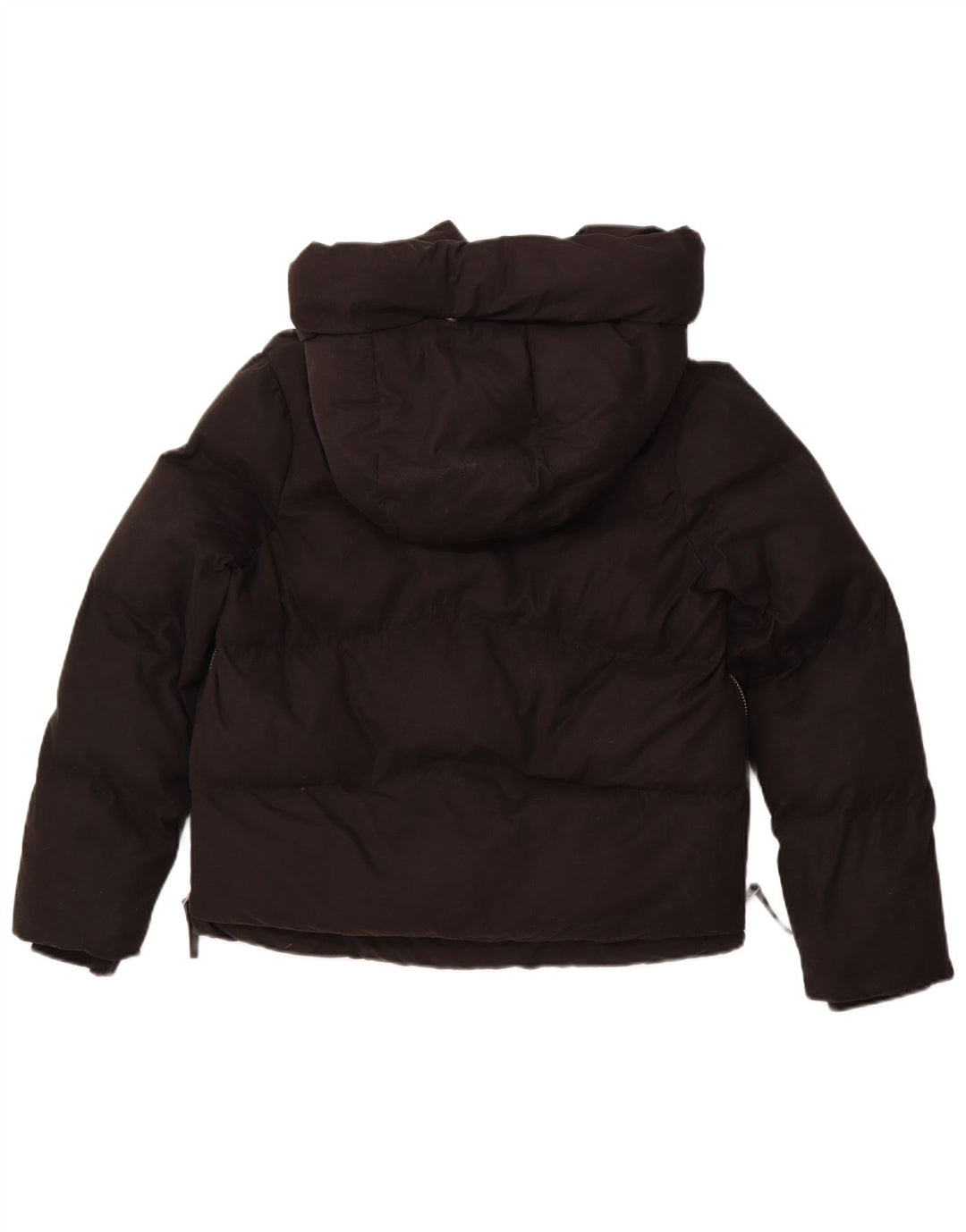 ALL SAINTS Wattierte Damenjacke mit Kapuze, UK 10, Größe S, Schwarz, Polyester