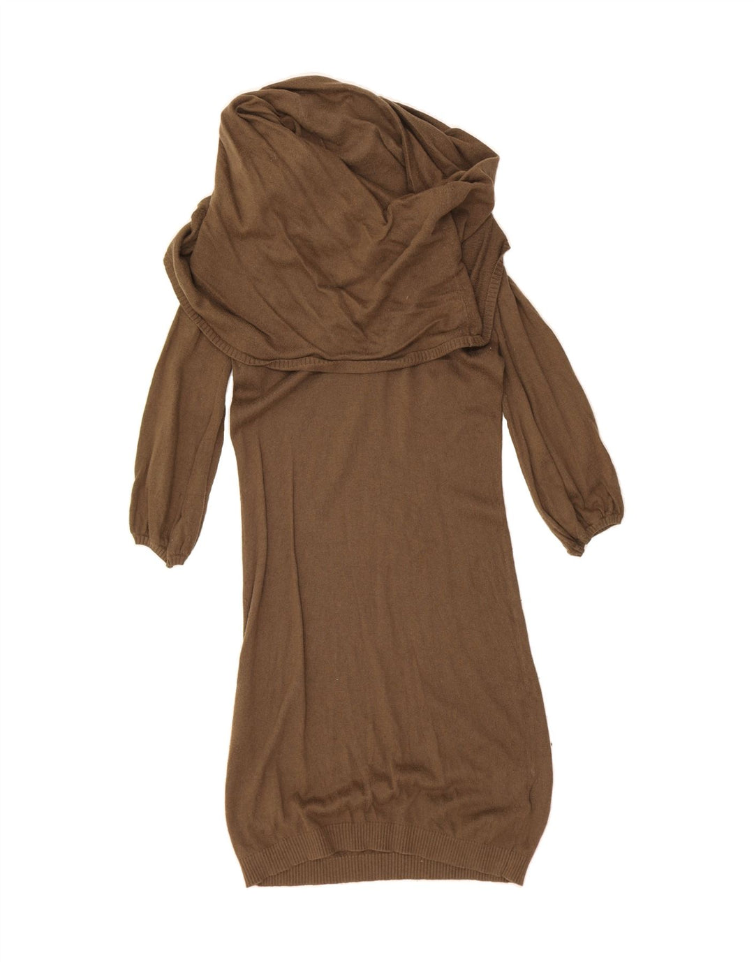 OASIS Womens Longline Roll Neck Jumper Sweater UK 10 Small Brown Vintage Oasis and Second-Hand Oasis from Messina Hembry 