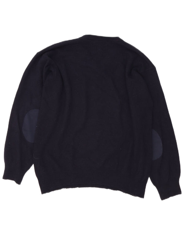 Brooksfield Herren-Pullover mit V-Ausschnitt IT 58 3XL Marineblau