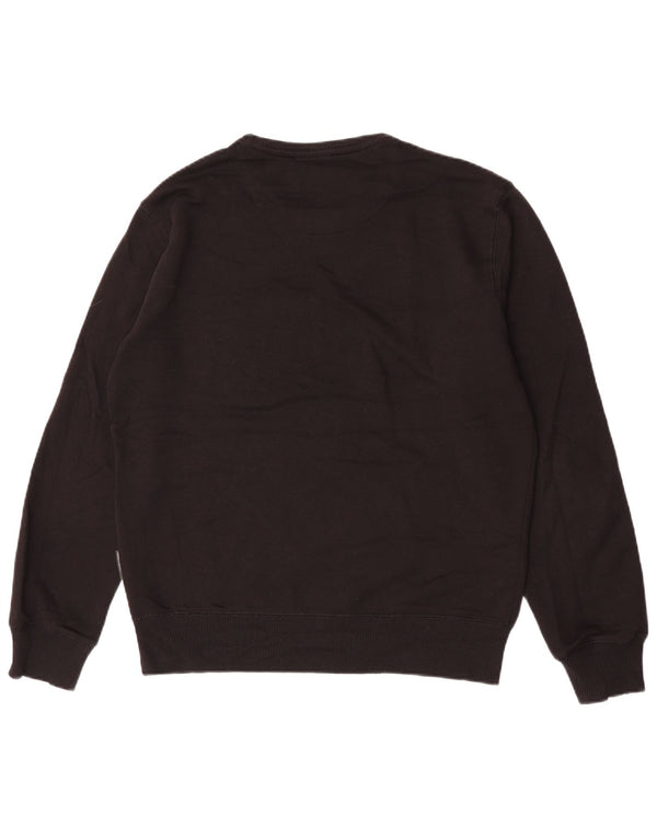 FRENCH CONNECTION Herren-Sweatshirt-Pullover aus mittelschwarzer Baumwolle