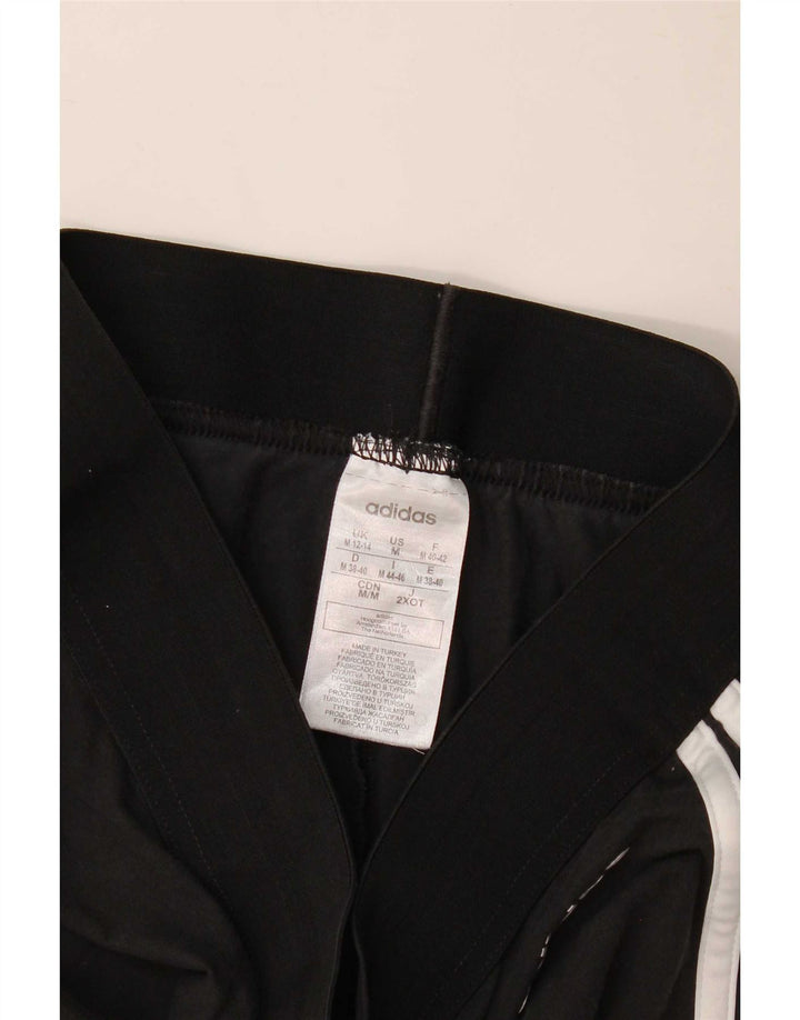 Adidas Damen Leggings UK 12/14 Medium Schwarz