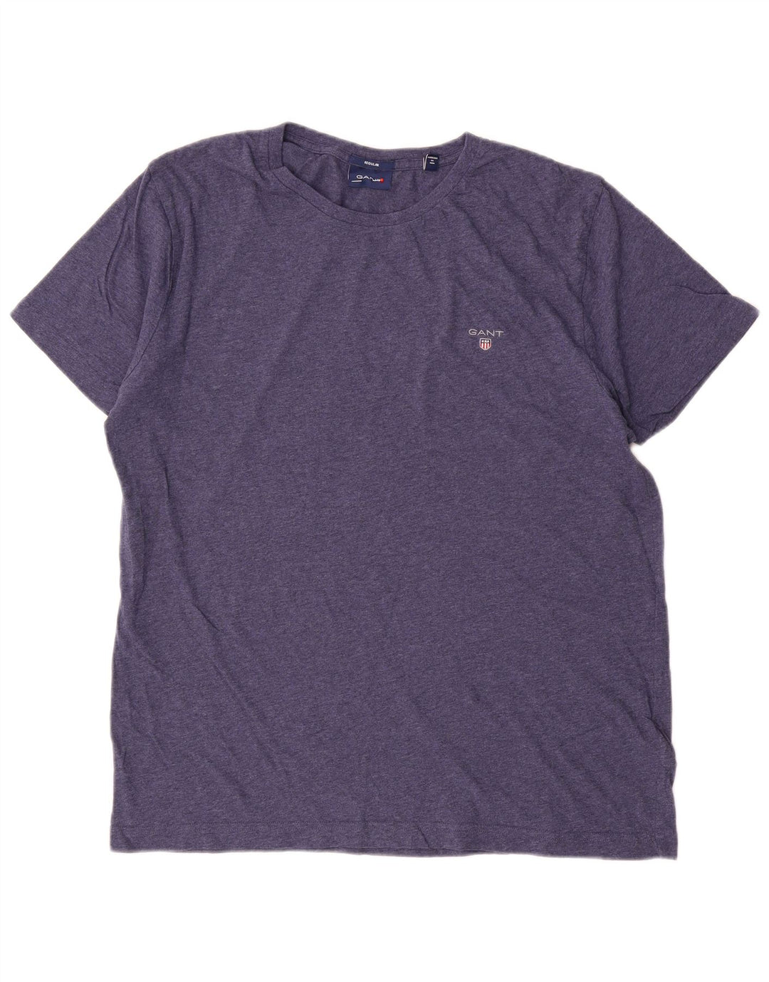 Gant Herren-T-Shirt, normal, groß, marineblau gesprenkelte Baumwolle