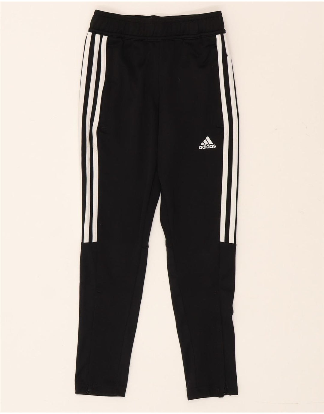 Adidas Trainingshose für Jungen, 7–8 Jahre, schwarzes Polyester