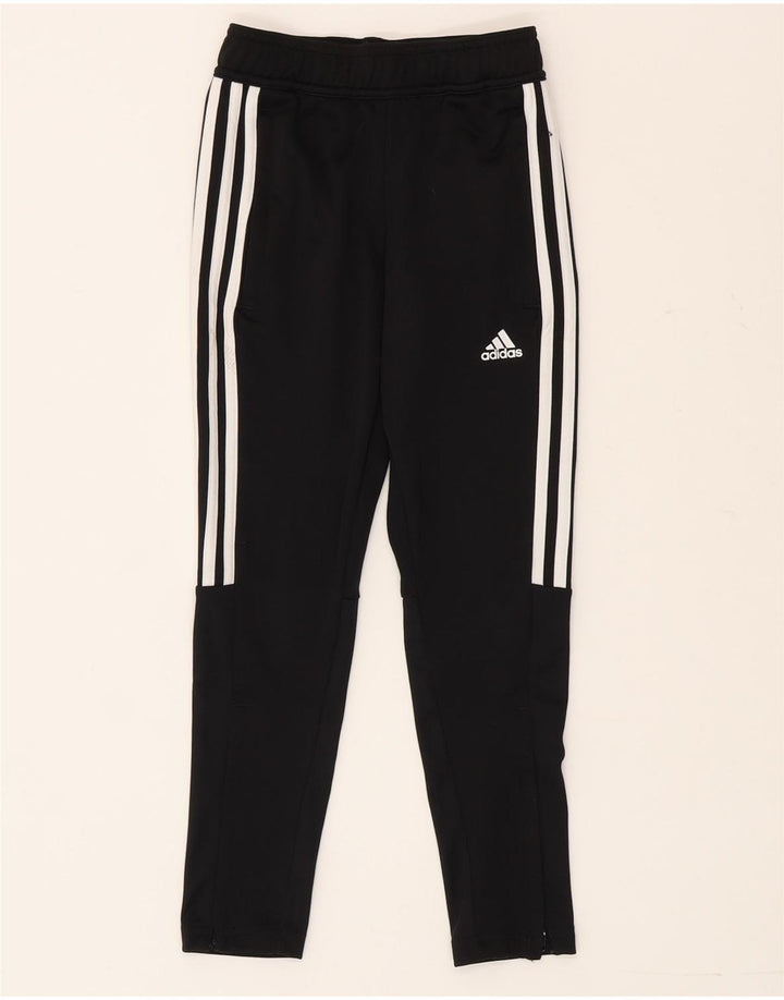 Adidas Trainingshose für Jungen, 7–8 Jahre, schwarzes Polyester