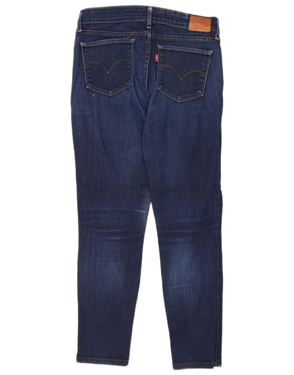 Levi's Damen 711 Skinny Jeans W27 L27 Marineblaue Baumwolle