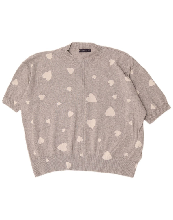 Marks & Spencer Damen-Pullover, kurzärmelig, Rollkragenpullover, UK 18, XL, Gre