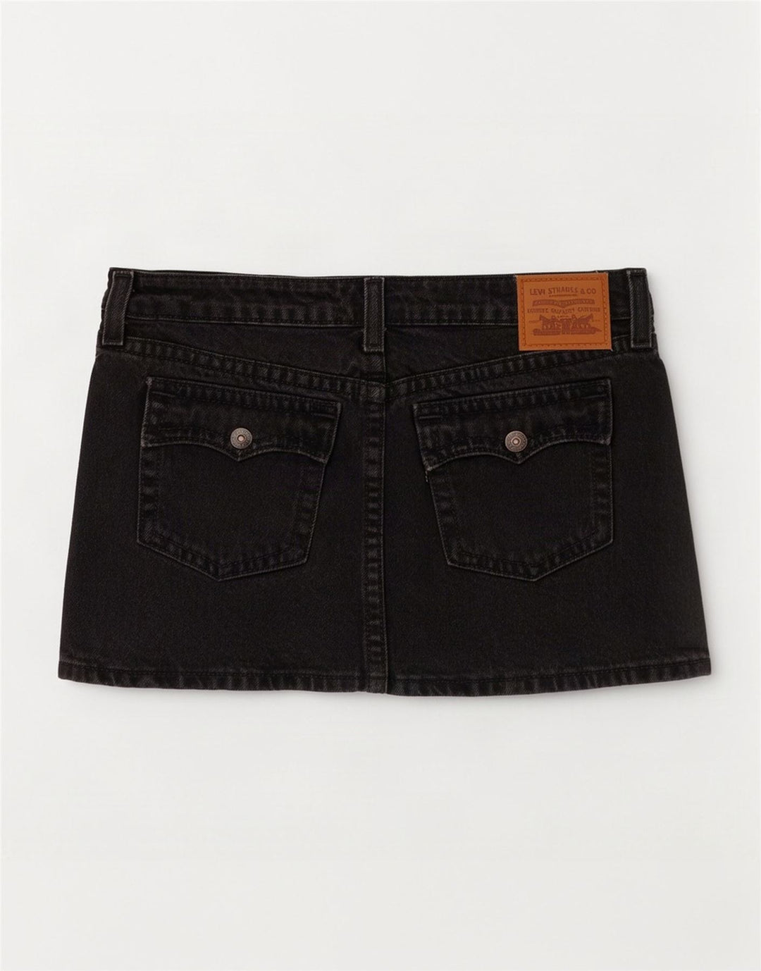 Levi's Damen Mini-Jeansrock W28 mittelgraue Baumwolle
