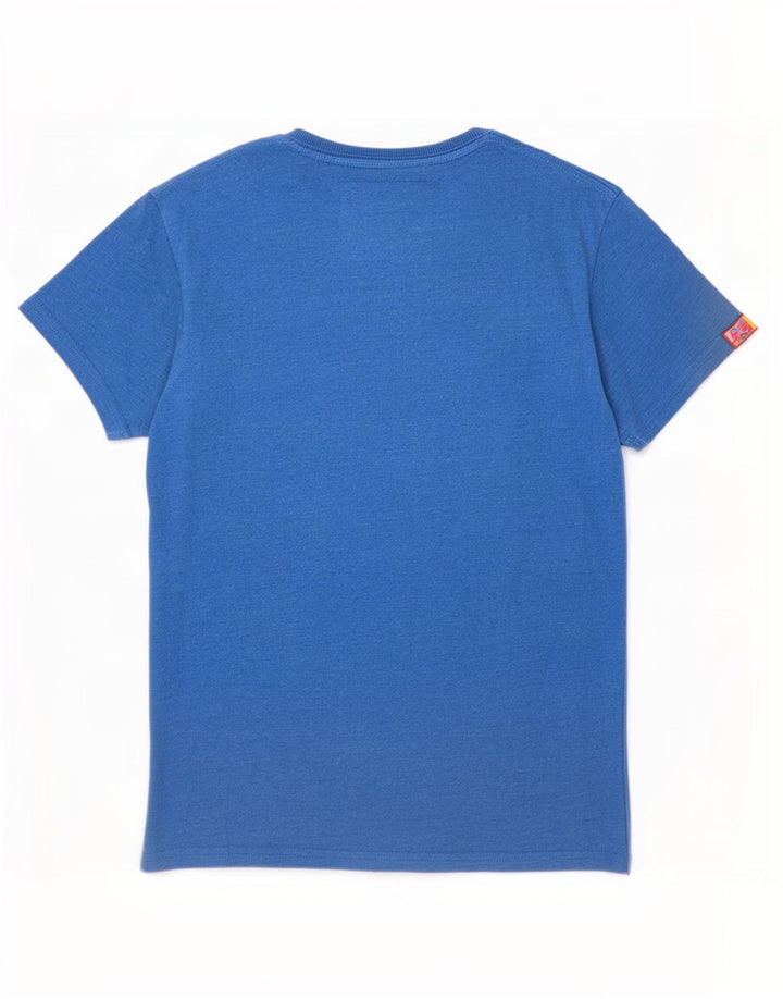 Superdry Herren T-Shirt mit Grafik, Größe S, Blau
