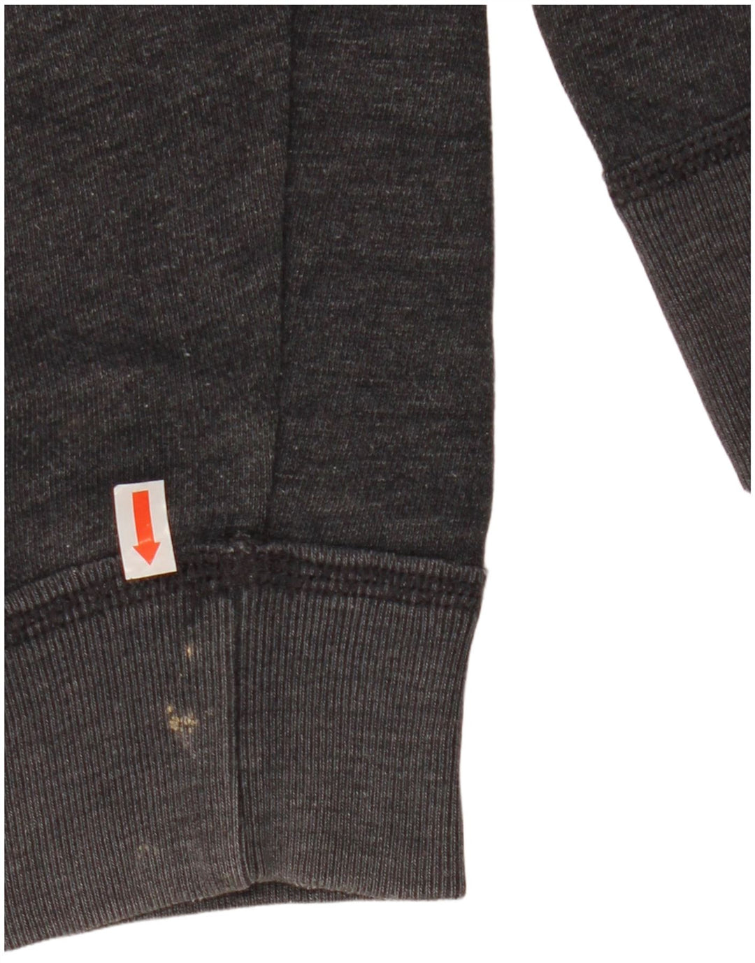 HOLLISTER Herren-Kapuzenpullover mit grafischem Reißverschluss, mittelgraue Baumwolle