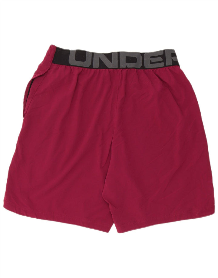 UNDER ARMOUR Herren Sportshorts mit Grafik, Größe L, Burgunderrot