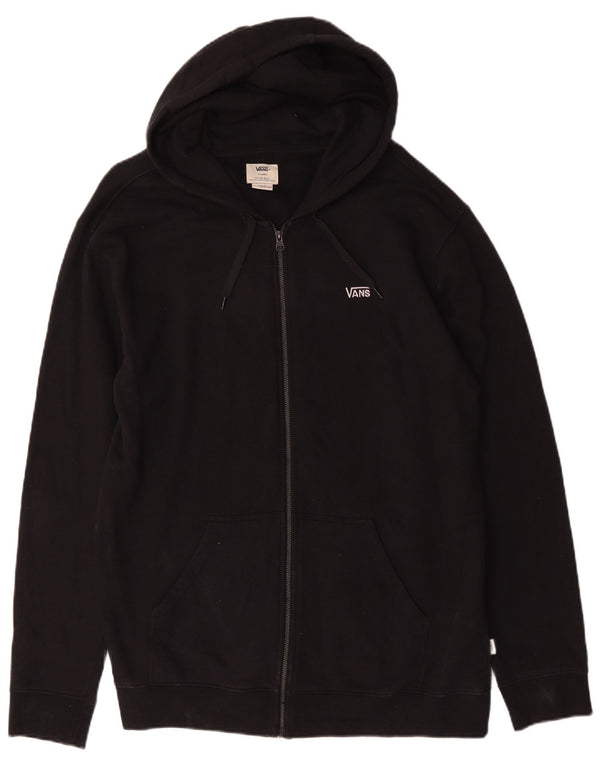 Vans Herren Zip Hoodie Pullover XL Schwarz Baumwolle