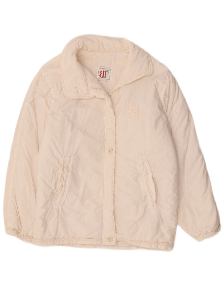 Belfe & Belfe Wattierte Damenjacke UK 14 Large Weiß Polyester