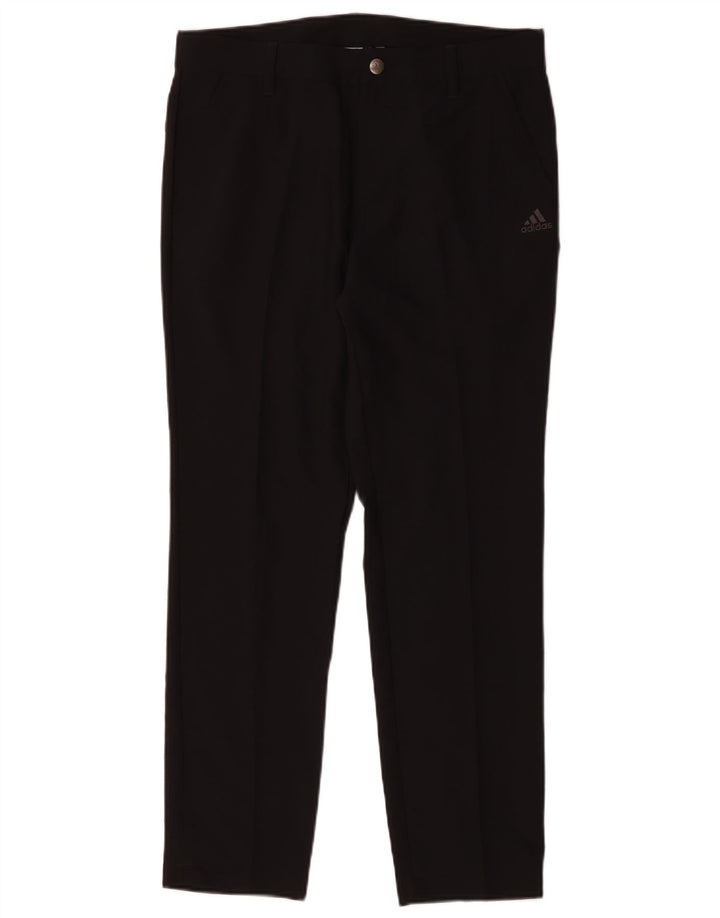 Adidas Herren Slim Chino Hose W32 L30 Schwarz Polyester