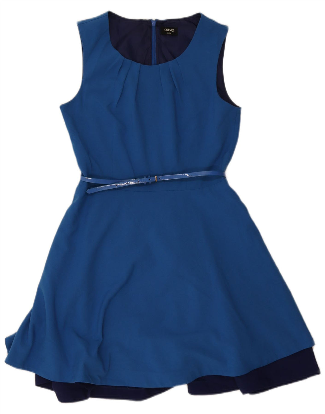 Ärmelloses A-Linien-Kleid für Damen von Oasis, Größe S, Blau, Polyester