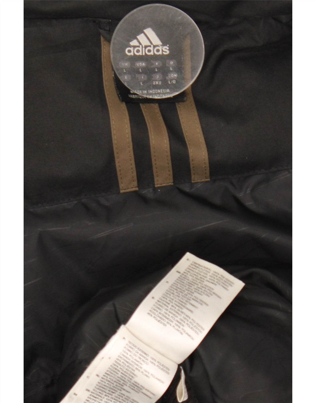 Adidas Herren Bomberjacke UK 40 Large Schwarz Polyester