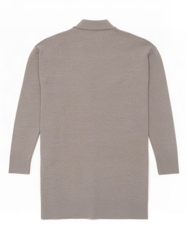 Gap Womens Oversized Longline Cardigan Sweater UK 6 XS Grey Merino Wool