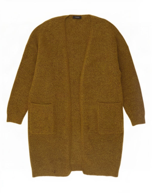Marks & Spencer Damen Longline Open Cardigan Pullover UK 14 Medium Khaki