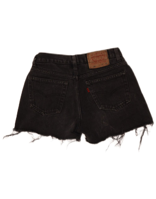 Levi's Damen 501 Denim Hot Pants W29 Mittelschwarze Baumwolle