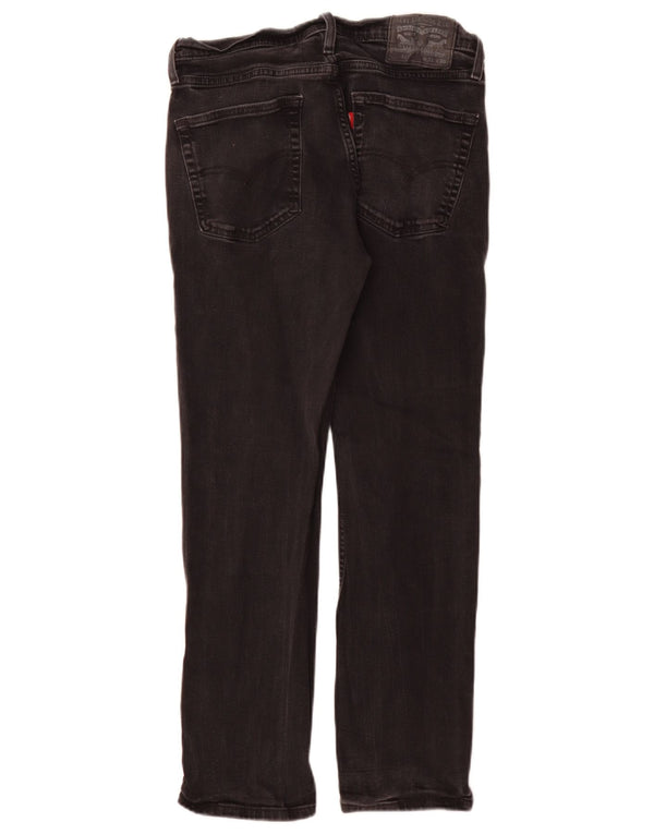 Levi's Herren 514 Straight Jeans W31 L30 schwarze Baumwolle