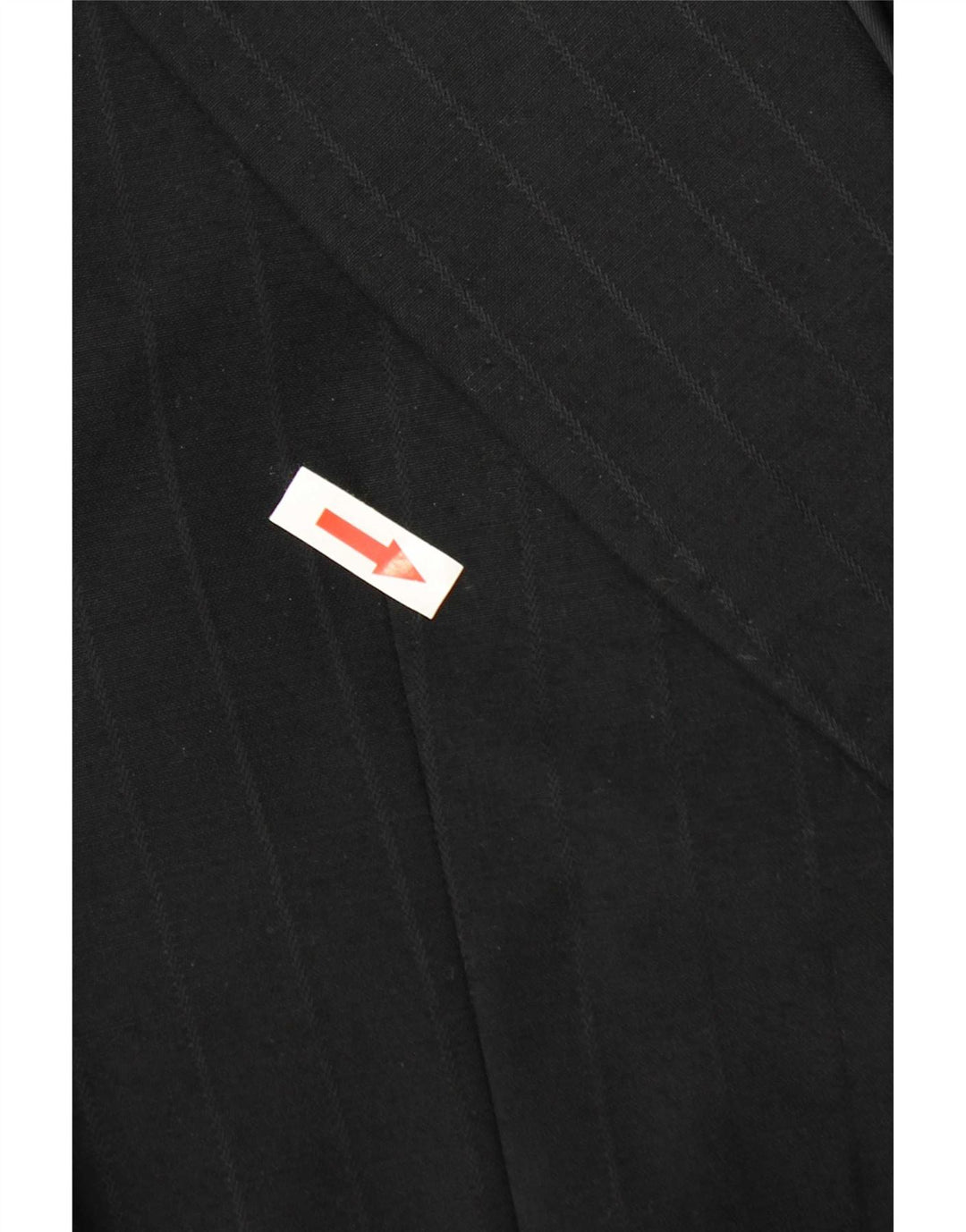 Vintage Herren 2-Knopf-Blazerjacke UK 36 Small Schwarz gestreift