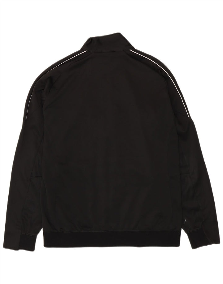 Champion Herren-Trainingsanzug-Top-Jacke XL, schwarzes Colourblock-Polyester