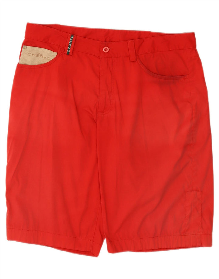 CHERVO Herren Freizeitshorts IT 50 Large W34 Rot Polyamid