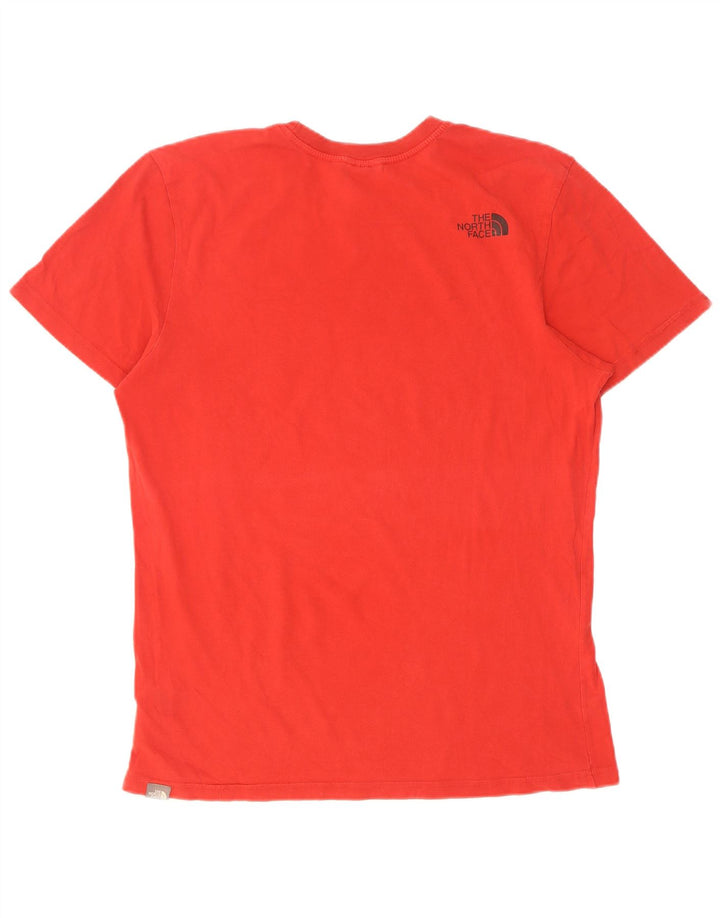 The North Face Herren-T-Shirt mit Grafik, mittelrote Baumwolle