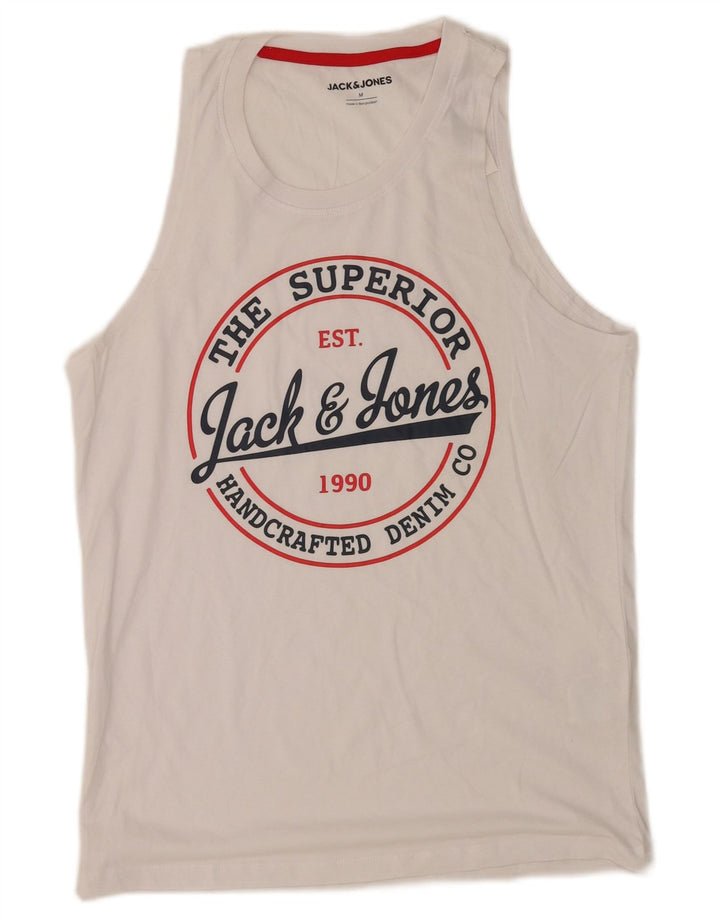 Jack & Jones Herren-T-Shirt mit Grafik, mittelweiße Baumwolle