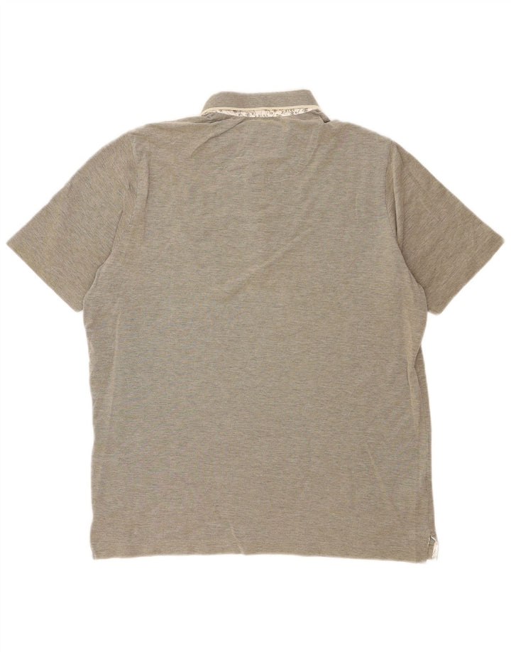 Tommy Bahama Herren-Poloshirt mit moderner Passform, mittelgraue Baumwolle