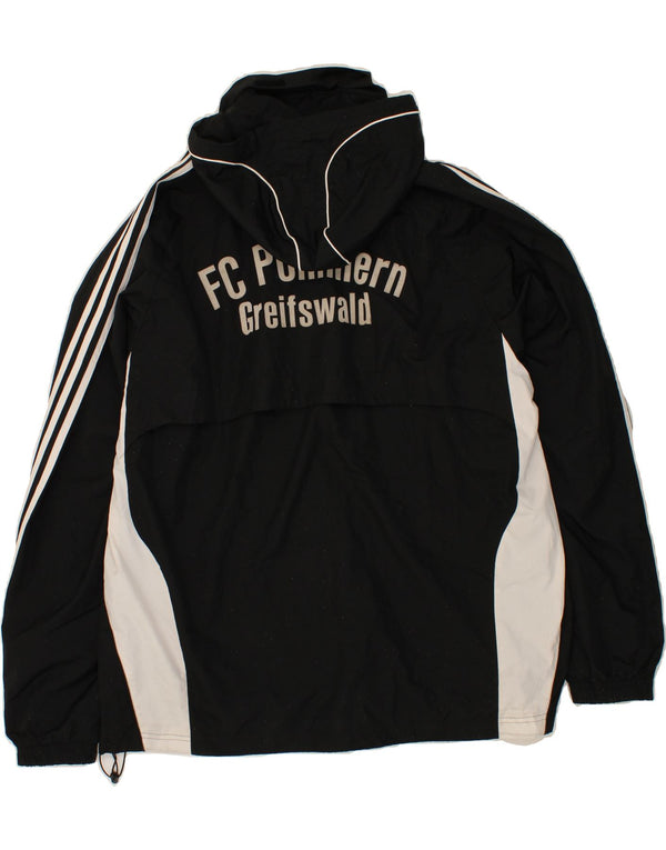 ADIDAS Herren Graphic Regenjacke UK 48/50 XL Schwarz Colourblock Polyester