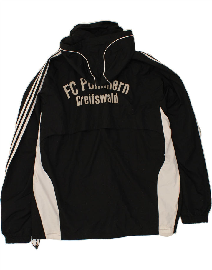 ADIDAS Herren Graphic Regenjacke UK 48/50 XL Schwarz Colourblock Polyester