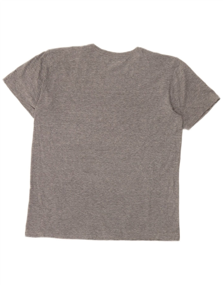 Hurley Herren-T-Shirt mit Grafik, Größe S, grau gesprenkelte Baumwolle