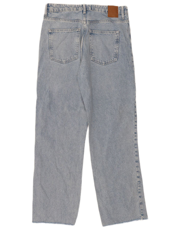 Zara Womens High Waist Straight Jeans EU 40 Medium W30 L30 Blue Cotton