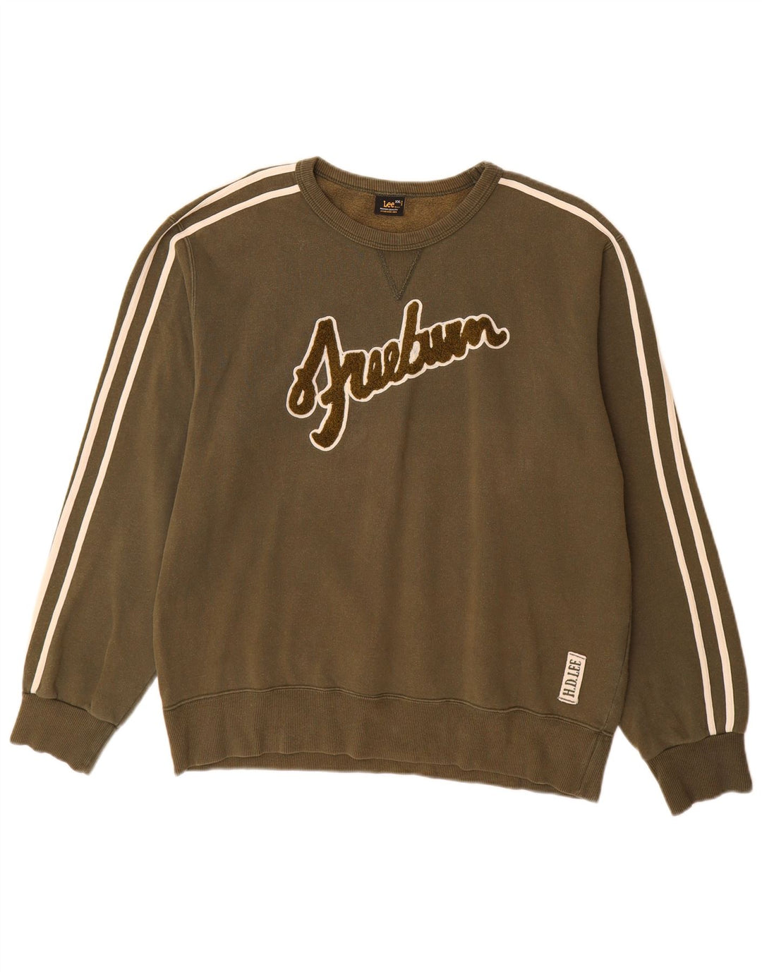 Lee Herren-Sweatshirt mit Grafik, 2XL, Khaki, Baumwolle