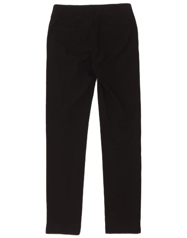 Under Armour Damen Cold Gear Slim Fit Chino Hose US 2 XS W28 L31 Schwarz