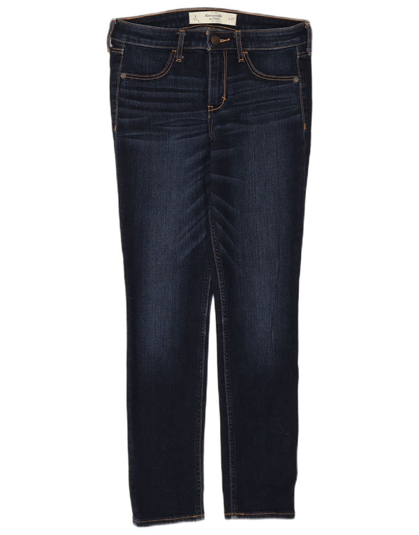 Abercrombie & Fitch Damen Crop Skinny Jeans US 4 Small W27 L26 Marineblau