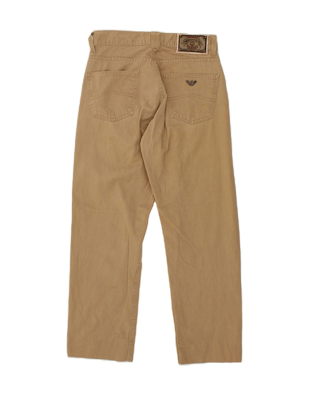 ARMANI Mens Cropped Jeans W27 L25 Beige Cotton Vintage Armani and Second-Hand Armani from Messina Hembry 