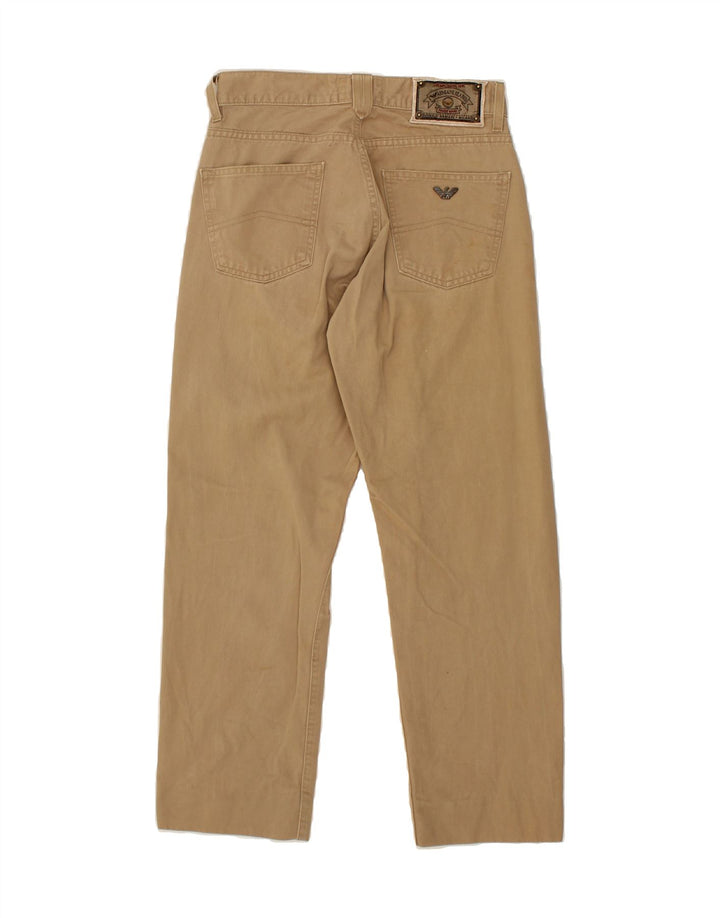 ARMANI Mens Cropped Jeans W27 L25 Beige Cotton Vintage Armani and Second-Hand Armani from Messina Hembry 